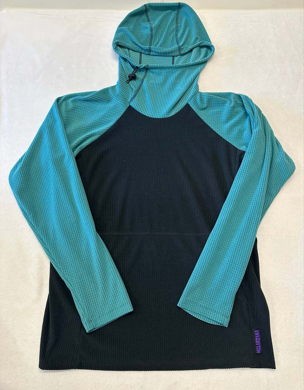 Melanzana Mens Micro Grid Hoodie Large
